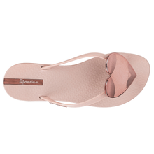 Load image into Gallery viewer, Ipanema Wave Heart Flip Flops | Pink