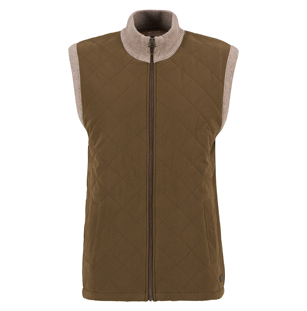 Barbour Men's Shoveler Knitted Gilet | Stone