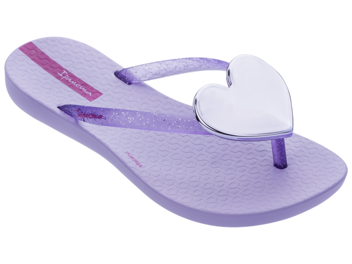Ipanema KIDS Wave Heart Flip Flops | Purple