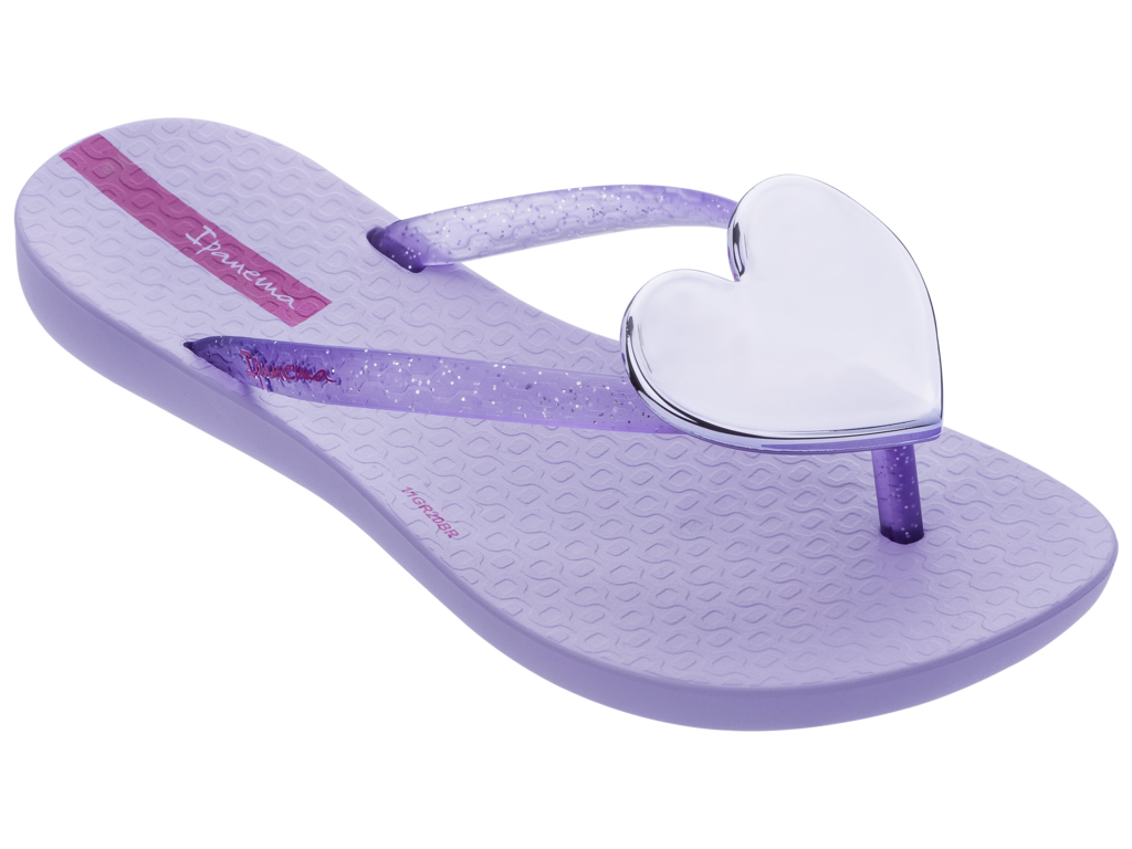 Ipanema KIDS Wave Heart Flip Flops | Purple