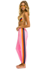 Load image into Gallery viewer, Aviator Nation 5 STRIPE SWEATPANTS | NEON PINK
