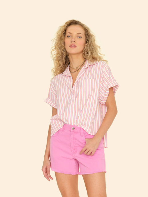 Xirena Drake Shirt | Pink Sorbet