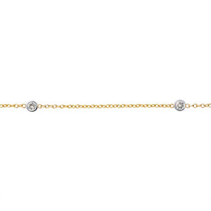 Diamond By The Yard Necklace | Yellow Gold