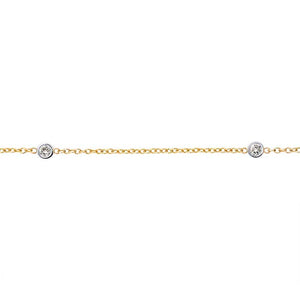 Diamond By The Yard Necklace | Yellow Gold