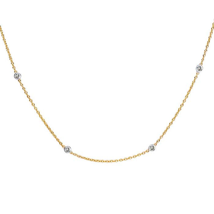 Diamond By The Yard Necklace | Yellow Gold