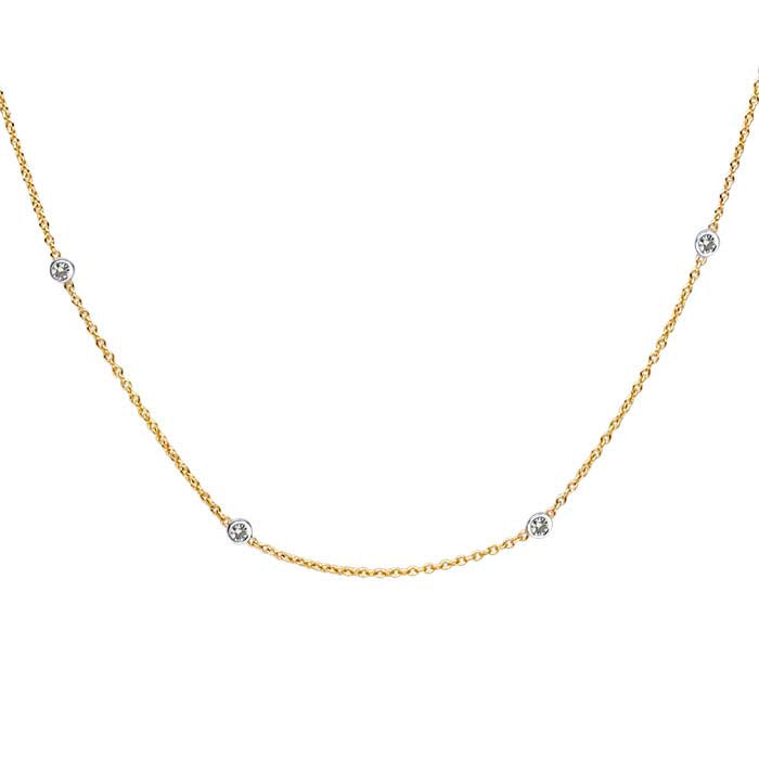 Diamond By The Yard Necklace | Yellow Gold