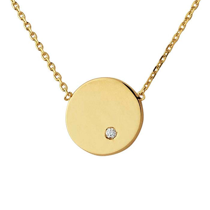 Single Diamond Necklace