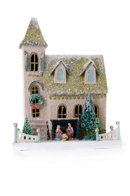 Church Of Nativity Christmas Village House