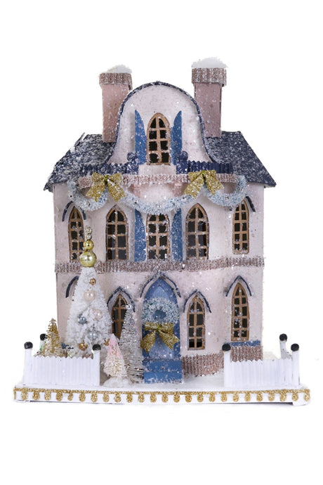 Champagne Manor Christmas Village House