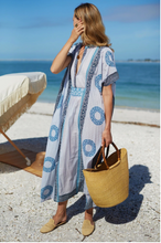 Load image into Gallery viewer, Emerson Caftan|  Cerulean Organic