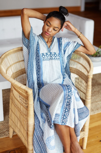 Emerson Caftan|  Cerulean Organic