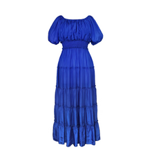 Load image into Gallery viewer, Bella Silk Maxi Dress- Cobalt