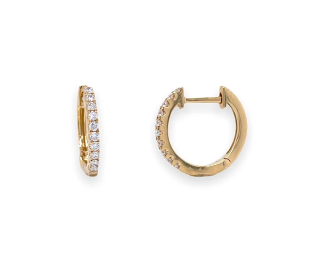 Mini Diamond Huggie Hoops