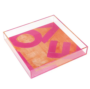Love Lucite Tray