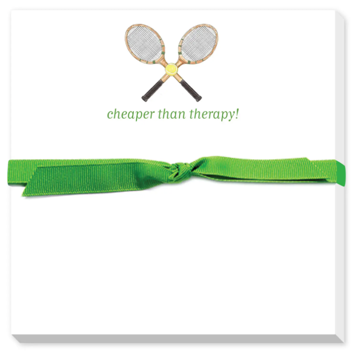 Tennis Therapy Doodle Notepad