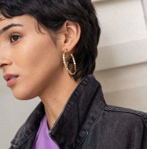 Jennifer zeuner bianca best sale hoop earrings