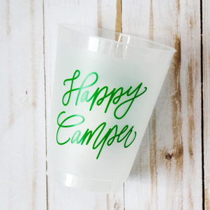 Happy Camper Cups- Set of 8