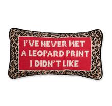 Load image into Gallery viewer, Leopard Print Needlepoint Pillow