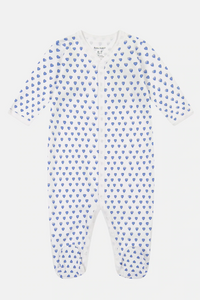 Roller Rabbit Infant Blue Heart Footie Pajamas