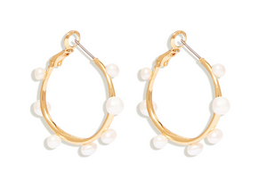 Mignonne Gavigan Mini Isla Pearl Hoops