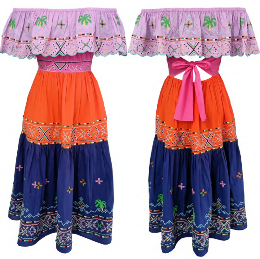 Helio Palm Tree Party Dress