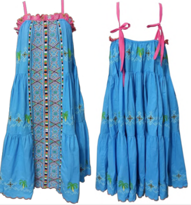 Hortensia Palm Tree Dress