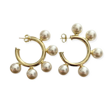 Load image into Gallery viewer, Sheila Fajl Gio Pearl Hoops