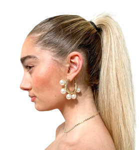Sheila Fajl Gio Pearl Hoops