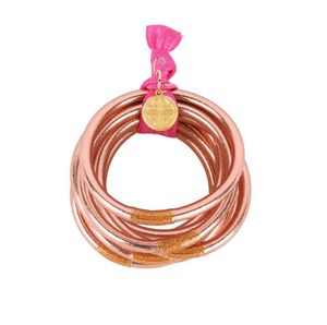 Rose Gold All Weather Bangles- Set of 9