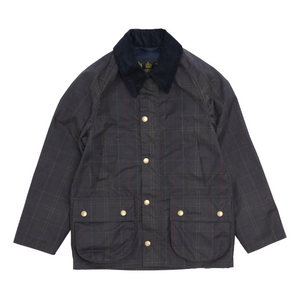 Barbour Boys Tartan Bedale Wax