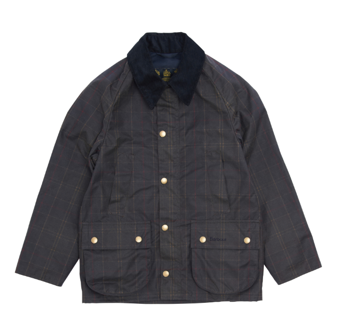 Barbour Boys Tartan Bedale Wax