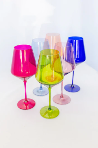 Estelle Colored Wine Glasses | Assortment