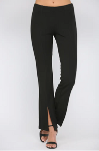 Front Split Hem Pants