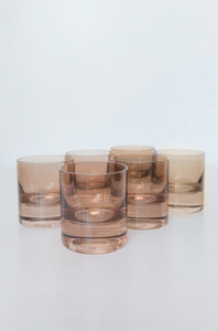 Estelle Colored Glass Rocks Glasses