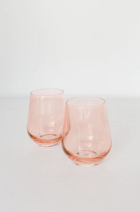 Estelle Stemless Colored Wine Glasses