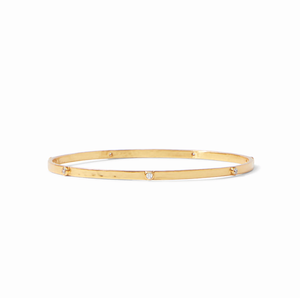 Julie Vos Crescent Stone Bangle