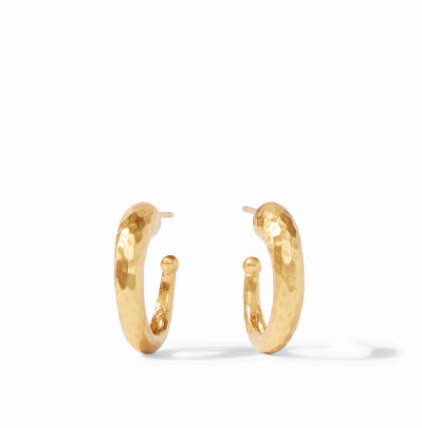 Julie Vos Hammered Hoop | Multiple Sizes