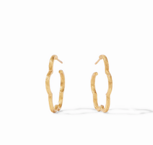 Julie Vos Gardenia Textured Hoop Earring | Multiple Sizes