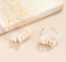 Load image into Gallery viewer, Mignonne Gavigan Mini Lolita Sequin Hoops | Gold &amp; Pearl