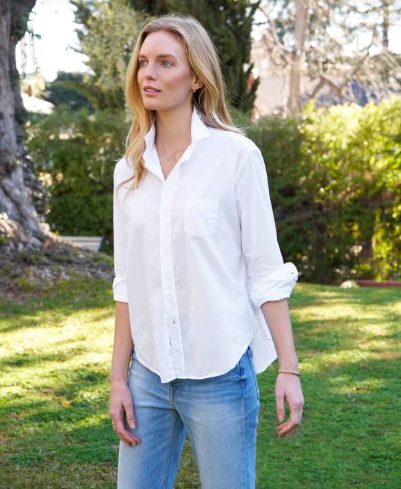 Frank & Eileen | Eileen Relaxed Button Up White Casual Cotton