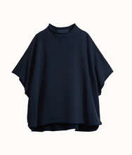 Load image into Gallery viewer, Frank &amp; Eileen Audrey Funnel Neck Capelet | Navy