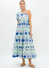 Load image into Gallery viewer, Oliphant One Shoulder Maxi | Green Odisha