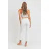 Crop Flare White Jeans
