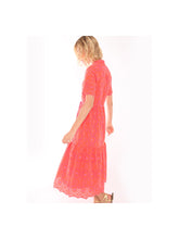 Load image into Gallery viewer, Vilagallo Aroa Sangallo Dress | Orange &amp; Pink