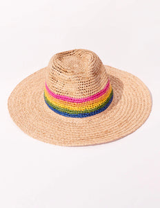Rainbow Panama Sun Hat