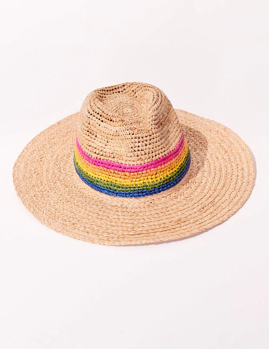 Rainbow Panama Sun Hat