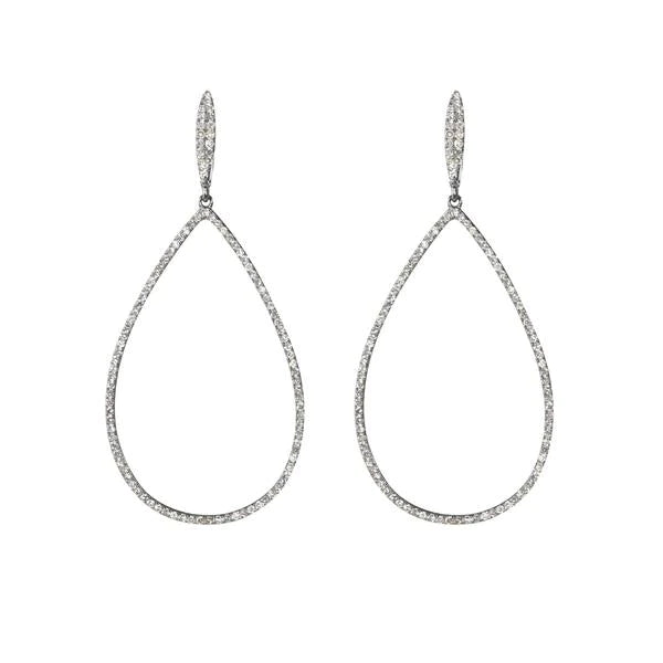 Teardrop Diamond Earrings