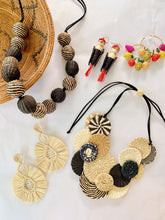 Load image into Gallery viewer, Oversized Raffia Earrings