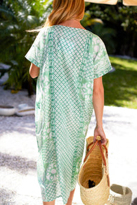 Emerson Fry Daughters Caftan | Dark Green Organic