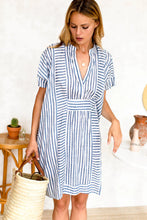 Load image into Gallery viewer, Emerson Fry Short Caftan | Ocean Stripe